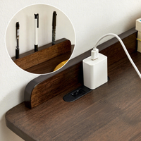 Escritorio de Madera Maciza, Estilo Japonés Simple, Escritorio para Computadora, Escritorio para Estudiantes, Mesa de Madera para Dormitorio o Sala de Estudio