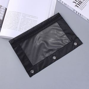 Custom Clear Oxford Cloth Pencil Pouch 3 <b>Ring</b> <b>Binder</b> China's Office School Pen Bag for Students & Professionals - Product Image 6
