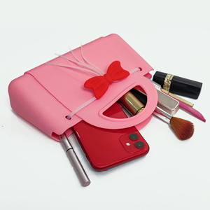 Mignon noeud point Silicone <span class=keywords><strong>sac</strong></span> à <span class=keywords><strong>main</strong></span> pour adolescents filles enfants porte-monnaie portefeuille accessoire <span class=keywords><strong>sac</strong></span> d'argent - Product Image 6