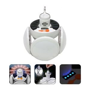 Bombilla LED Solar Recargable USB Portátil, Luz de Emergencia Plegable con Gancho para Interiores, Exteriores, Camping y Fiestas - Product Image 2