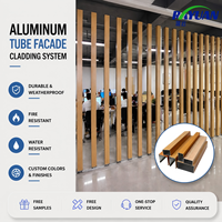 Murs-rideaux ventilés en profilé en U en alliage d'aluminium pour façades extérieures de bureaux et d'hôtels en immeubles de grande hauteur