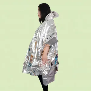 ผ้าห่ม Mylar ฉุกเฉิน/ฉุกเฉิน Poncho