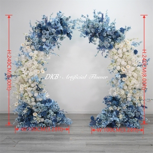DKB Hot Selling Handmade Durable Silk Wedding Arch Floral Arrangements Customizable Eco-Friendly <b>Flower</b> Real Touch High Wedding - Product Image 2