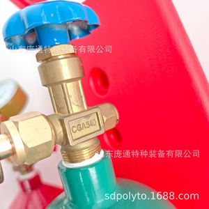 Kit de soudage oxy-acétylène portable, sortie d'usine, avec bouteille d'oxygène CGA540 et bouteille d'acétylène CGA200 pour torches de soudage - Product Image 4