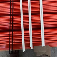 Orchard Valley Supply Red Flexible Taper Fiberglass Vineyard Pole Chine Produit Offre Spéciale avec service de coupe personnalisé