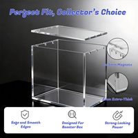 Prix d'usine – Boîte de présentation moderne et portable en acrylique transparent pour cartes Elite Trainer – Étui épaissi pour paquets de boosters TCG Pokémon ETB