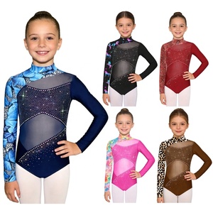 Costumes de danse pour filles de 6 à 16 ans, justaucorps de gymnastique pour spectacles de danse, compétitions et spectacles sur scène - Product Image 1
