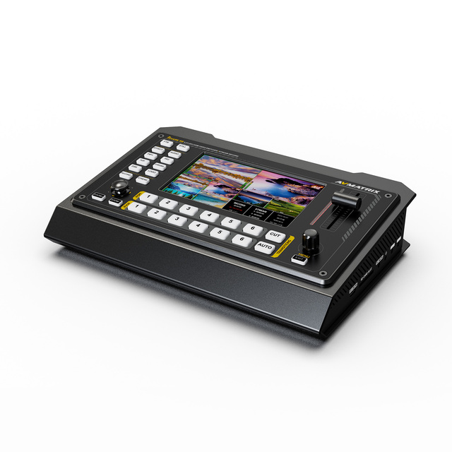 AVMATRIX Shark S6 6-Channel Video Switcher with Audio Accessories Black 12-Month Warranty Private Mold Custom Design