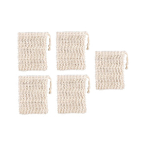 100% Natural <b>Soap</b> Saver Bag <b>Soap</b> Exfoliating <b>Soap</b> Pad <b>with</b> Drawstring and Cotton Band - Product Image 1
