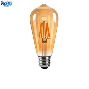 <strong>LED</strong> Edison <strong>Bulb</strong> Filament Light RCHG Retro <strong>E27</strong> Glass CE Certified 2700-6400K Restaurant Light - Product Image 1