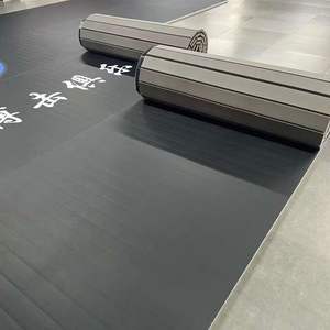 Individuelles Logo Langlebige Hochdichte Umweltfreundliche Waschbare Faltbare Rollmatte für Boxen Wrestling BJJ Judo MMA mit Klettverschluss Fitnessstudio - Product Image 3