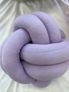 Home Decor Velvet Knitted Stress-relieving Knot <strong>Pillow</strong> Skillfully Hand-knotted Memory Foam Filling Hugget <strong>Snuggle</strong> Ball - Product Image 5