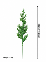 Vente en gros de branches d'aiguilles de pin artificielles de Noël, 35 cm, en PVC, fausse verdure, pour décoration de Noël, arbre de Noël, décoration intérieure, fleuriste, en vrac