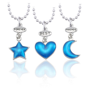 Trendy <strong>Best</strong> <strong>Friends</strong> Pendant <strong>Necklace</strong> Rainbow Broken Heart <strong>Necklace</strong> <strong>for</strong> Women Chain Bff Friendship Jewelry - Product Image 4