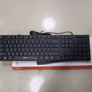 Aigo W923 Full Size Wired Membrane Keyboard 104 <b>Keys</b> Business <b>USB</b> Plastic - Product Image 1