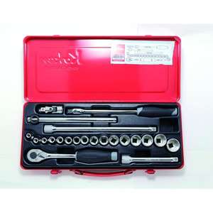 KOKEN - 3210M-05 Jeu de douilles 3/8 ''dans étui (22 pièces) -EAN 4991644234950 DOUILLES À MAIN 3/8" - Product Image 1