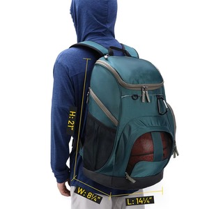 Sac à dos de sport unisexe avec poche zippée pour ballon de basketball, haute qualité, léger, disponible en gros - Product Image 4