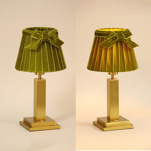 Lampe de table sans fil à LED de style européen de couleur personnalisée en tissu de velours de qualité avec conception d'<span class=keywords><strong>arc</strong></span> pour la décoration de la maison et de l'hôtel - Product Image 6