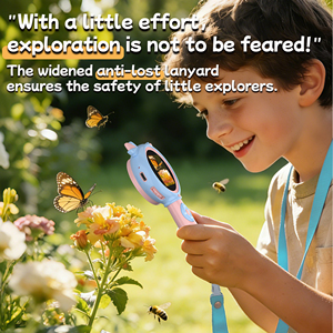 กล้องจุลทรรศน์พกพาขนาดเล็กแบบใหม่ ปี 2026 พร้อมหน้าจอและกล้อง สำหรับเด็ก ของเล่นวิทยาศาสตร์เพื่อการศึกษา สำหรับเป็นของขวัญวันคริสต์มาสและวันเกิด - Product Image 6