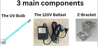 Ультрафиолетовый свет для катушки UVC система Hvac Gemicidal Light EZ магнитное крепление для кондиционера 14 "AC 24V