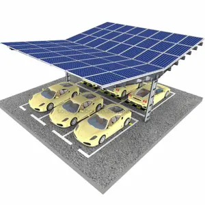 OEM proveedor de oro de aluminio solar carport sistema de montaje