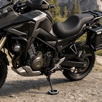 Support de béquille latérale de moto et coussin de siège élargi, accessoires de modification pour béquille latérale de moto et coussin de siège large