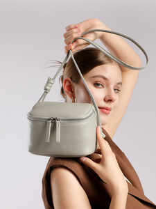 2026 summer new genuine leather women's small square shoulder bags fashion small designer handbags Custom logo crossbody handbag - Product Image 1