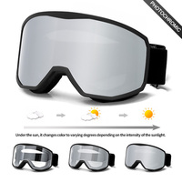 Masque de ski avec protection UV400, lunettes de snowboard, verres polarisés anti-buée, lunettes de ski OEM, lunettes de sport de neige, vente en gros, personnalisables