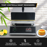 Profesional & domestik 1,5 kW pembuat Pancake & Soufflé portabel tugas berat peralatan sarapan Non-Stick piring mesin makanan ringan baru