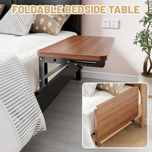 Table de chevet pliable à suspendre au lit, étagère de lit en bois à suspendre, table de chevet, essentiels pour les étudiants en dortoir - Product Image 3