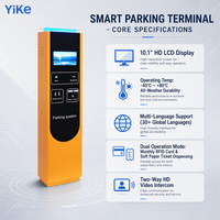 Terminal de gestion de parking intelligent commercial avec interphone vidéo extérieur et distributeur de billets d'entrée automatisé