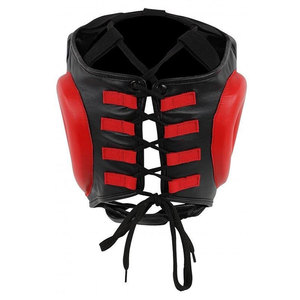 Protège-têtes en cuir ajustables avec logo personnalisé pour la boxe et les arts martiaux - Product Image 4