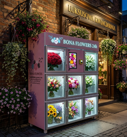 JOYVEND Distributeur Automatique de Fleurs Fraîches 24/7 Réfrigéré, Distributeur de Bouquets, Écran Tactile SDK, Basé sur le Cloud