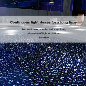 Bán buôn Chất lượng cao sáng màu xanh vuông hồ bơi Gạch Mosaic phát sáng trong bóng tối - Product Image 5