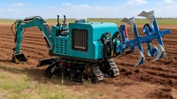 Mesin Pertanian Multifungsi: Excavator Crawler 58HP dengan Bucket 0.21m³ & Lampiran Pengolah Tanah