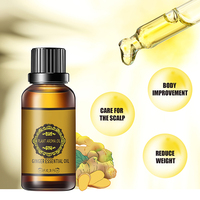 Huile essentielle de gingembre pour le soin du corps, 30 ml, vente en gros, huile aromatique végétale, réduction de poids