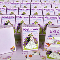 Boîte cadeau personnalisée pour bonbons de mariage, en carton blanc, emballage pour cadeaux