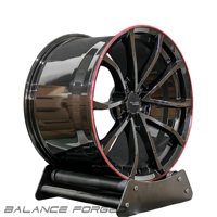 Nouvelles jantes forgées personnalisées à 5 branches noires et rouges de 18, 19, 20, 21 pouces pour Camaro SS, Mustang GT, Charger, Audi A8, S8, RS8, A7, A6