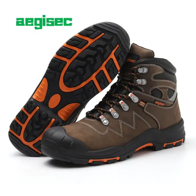 AEGISEC chaussures de sécurité résistantes à la chaleur, embout en acier, résistance à la pénétration, chaussures de sécurité pour le travail industriel