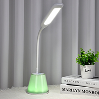 Lampe de bureau moderne et créative avec LED protectrice pour les yeux, commande tactile, idéale pour la lecture et le travail, gain de place optimal