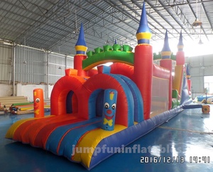<span class=keywords><strong>2021</strong></span> mejor carrera de obstáculos inflada de alquiler de 50 pies por 11,5 pies para niños alquiler comercial Casa de aire inflada para niños Venta de Castillo de salto - Product Image 2
