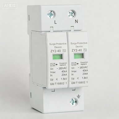 T2 Surge Protective Device 20kA-100kA 275VAC 1P-4P for Lightning Solar Electronic Protection