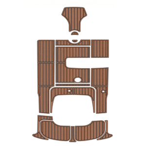 2002 Sessa <span class=keywords><strong>Islamorada</strong></span> 23 plataforma de natación cabina barco EVA espuma teca cubierta piso Mat Seadek MarineMat Gatorstep estilo autoadhesivo - Product Image 1