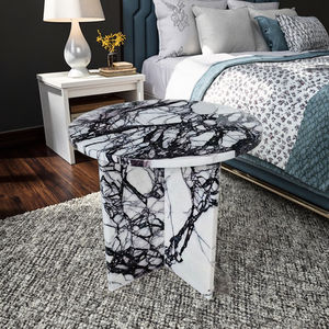 Tostone grecia naturale <span class=keywords><strong>lilla</strong></span> bianco puro marmo bianco tavolino moderno Hotel soggiorno arredamento interno pietra soggiorno <span class=keywords><strong>mobili</strong></span> - Product Image 4