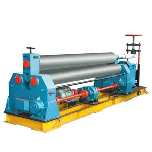 W11 3200mm Sheet Metal 6mm Steel Plate Rolling Bending Machine/hydraulic Automatic Rolling Machine With 3 Rollers