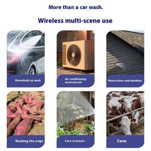 Pistola ad acqua ad alta pressione per uso domestico forte pressione pressione controllo preciso di pulizia profonda piccola mano Wireless auto lavatrice