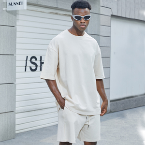 High Quality Wholesale Two-Piece Set Breathable Men's Summer Casual Clothing <strong>Tshirt</strong> Shorts <strong>Combo</strong> - Product Image 3
