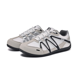 Scarpe <span class=keywords><strong>da</strong></span> ginnastica personalizzate all'ingrosso con rete a fori larghi, traspiranti, estive, <span class=keywords><strong>da</strong></span> uomo e donna, colore grigio argento, alla moda, casual, per camminata - Product Image 2