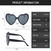 Lunettes de soleil en forme de cœur pour femmes et hommes, effet de diffraction, lunettes surdimensionnées, lunettes mignonnes, lunettes de soleil pour fête rave, cadeau pour la Saint-Valentin
