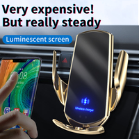 Support de téléphone magnétique sans fil Amitor Q3 pour voiture, avec capteur intelligent, charge rapide, fixation automatique sur grille d'aération, ajustement universel 12